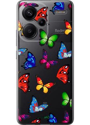 Чохол на xiaomi redmi note 13 pro plus 5g барвисті метелики "4761u-3400-7673"