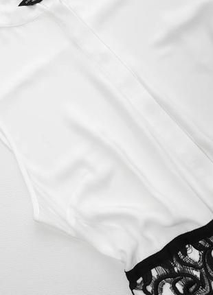 Сукня біле з мереживною спідницею7 фото