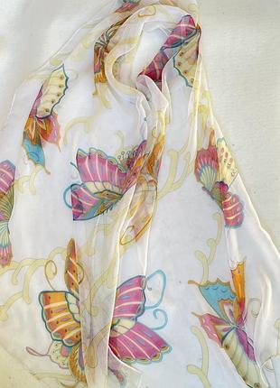 Італія! 💯 шовк неймовірний шарф в метелики