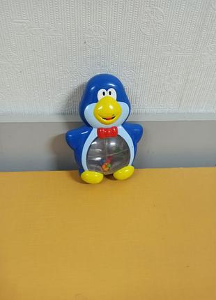 Погремушка chicco пингвин глуг глуг,