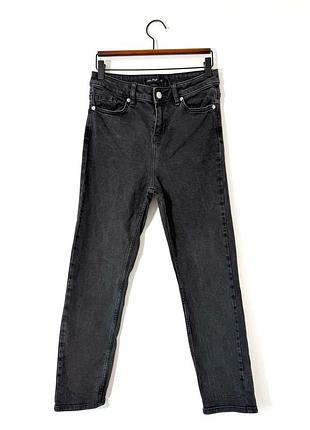 Чорні вибілені джинси f&f