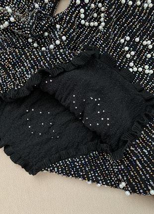 Светр/ кофта укорочена з бісером zara 4