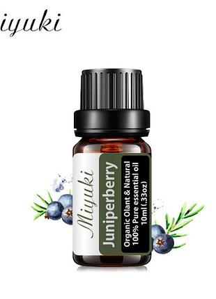 Ароматична олія ялівцеві ягоди 10 ml фірми "miyuki" для аромалампи дифузора для дому або косметики