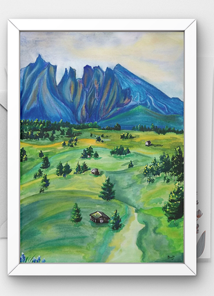 Картина «таємниця» — авторський живопис, 30×42 см (а3)