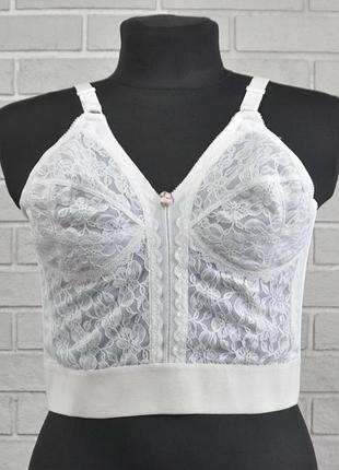 Шикарный корсетный удлиненный бюстгальтер бюстье mamselle без косточек 95b