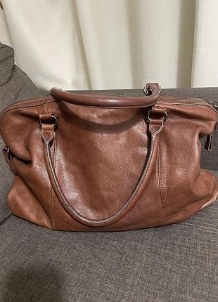 Велика шкіряна сумка