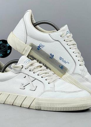 Кеди кросівки off white vulcanized кеды кроссовки офф вайт кожаные