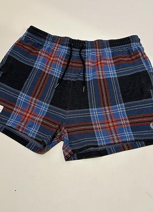 Шорти charles jeffrey loverboy blue & black fred perry edition tartan pique shorts