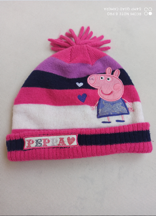 Фирменная яркая шапка шапочка на девочку 1-3 года george свинка пеппа1 фото