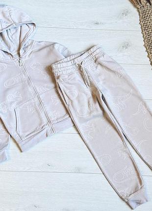 🌿набір на 5/6 р начіс ціна -420 г зіпка овер д-44 см рукав від ворота-50 см  штани д-69 см крок 48 см