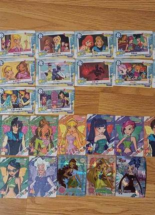 Winx коллекционные карточки карточки карты лот набор 39 штук коллекционная карточка викс карта коллекционная карточки винкс коллекционная карта