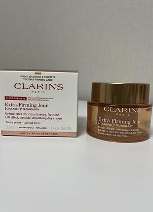 Денний крем-ліфтінг проти зморшок clarins extra-firming day cream