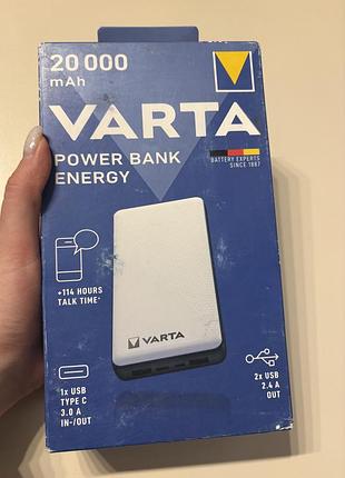 Уцінка! varta power bank energy 20000 мач