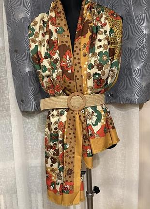 Шарф, хустка шовкова kenzo 59*174