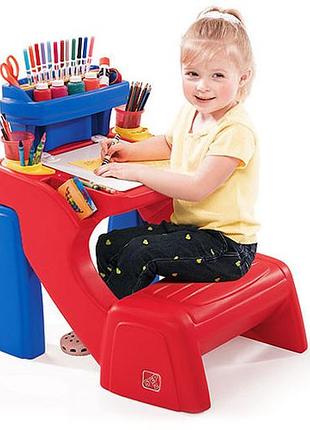 Парта с сидением для творчества "write desk", 64х55х66 см