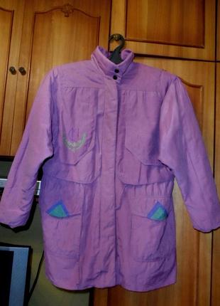 Утеплена вінтажна куртка парку р. 52 - 54 - 56 подовжена весна-осінь вінтаж