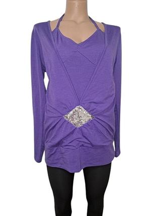 Нова гарна цікава незвичайна жіноча кофта кофточка свитшот реглан суперстрейч