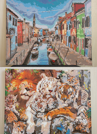 Декоративные картины венециан, хищники комплект картина для декора интерьера картины купить