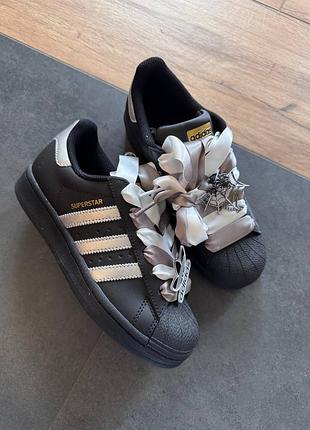 Adidas superstar black/silver premium