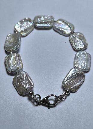 Браслет з річкових перлин 3