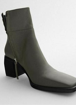 Шкіряні ботінки zara