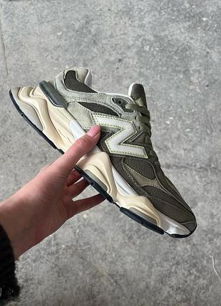 Кроссовки женские / мужские зеленые хаки из кожи замшевые осенние весенние