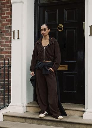 Махровий костюм terry zip set 044garden жіночий розмір s