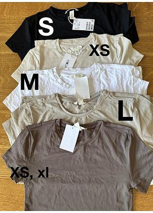 Футболки різні кольори кольори h&m в стилі skims