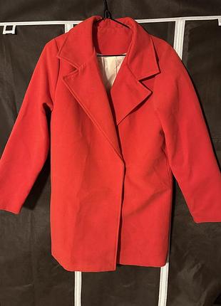 Пальто червне, універсальний розмір