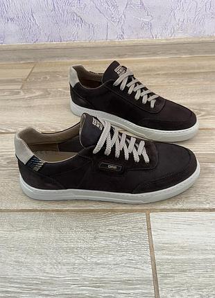 Чоловічі шкіряні кеди «filkison» коричневі.