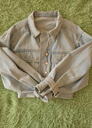 Джинсовий піджак джинсовка бомбер 2