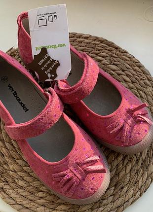 Балетки для дівчини р.35 vertbaudet замша 3