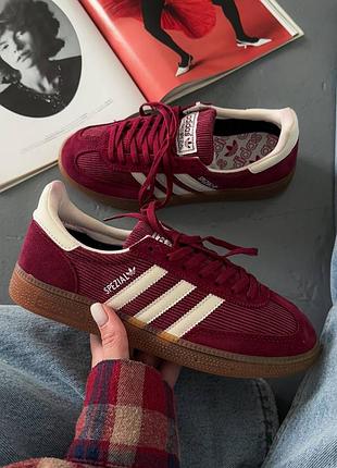 😍 жіночі кросівки adidas spezial shadow bordo
