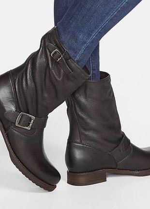 Сапоги кожа в стиле engineer boot, 39-40