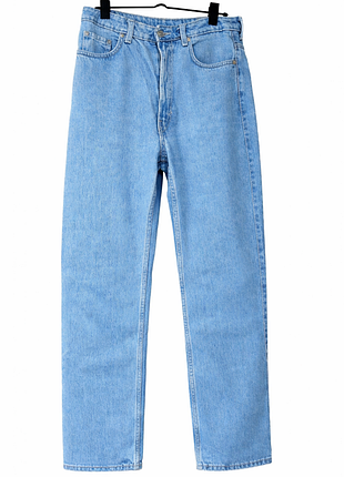 Джинсы прямого кроя 29/30 женские синие