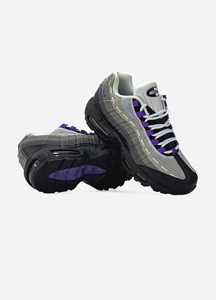 Кросівки nike air max 95 x undefeated black/grey/blue