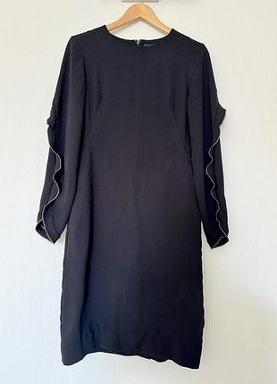 Сукня cos чорна з довгим рукавом