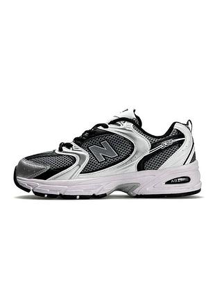 New balance 530 premium silver grey black 2