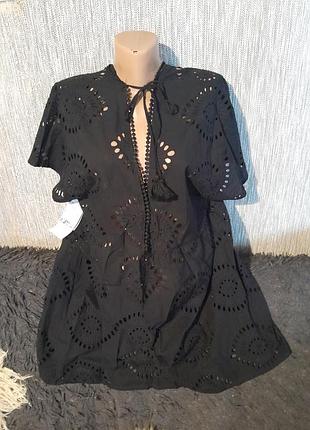 Новая с бирками блуза beachwear, хлопок