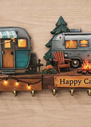 Стильные ключницы camper | дерево | 2d | тренд 2026