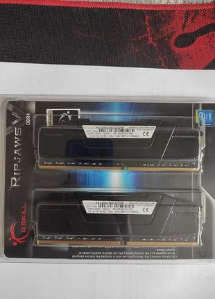 Нова оперативна пам'ять g.skill ddr4-3200 32768mb pc4-25600 (kit of 2x16384) ripjaws v black