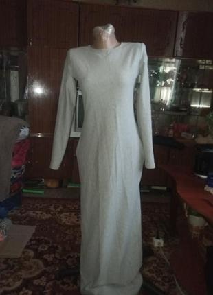 Длинное платье на флиссе