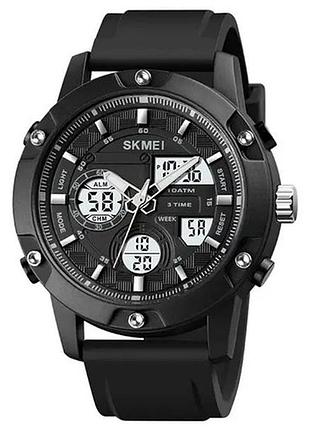 Часы наручные 1757bkwt skmei, black-white