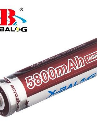 Аккумулятор 14500, x-balog, 5800mah (400), коричневый