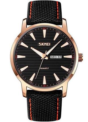 Годинники наручні 9303rgbk skmei, rose gold/black