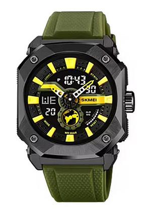 Часы наручные 2272bkag skmei, black-army green