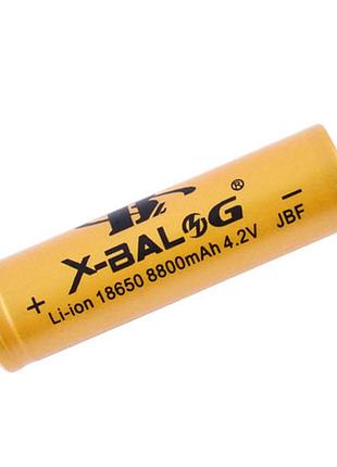 Аккумулятор 18650, x-balog, 8800mah, золотой