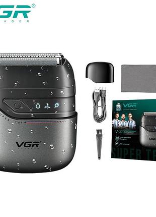 Электробритва vgr v-379 шейвер, двойное лезвие + триммер