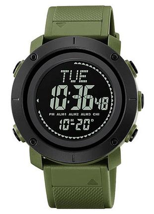 Часы наручные 2095ag skmei, army green, compass