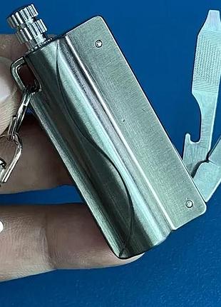 Запальничка. бензинова спичка — кресало з ножем і відкривачкою dolphin (hl-398)